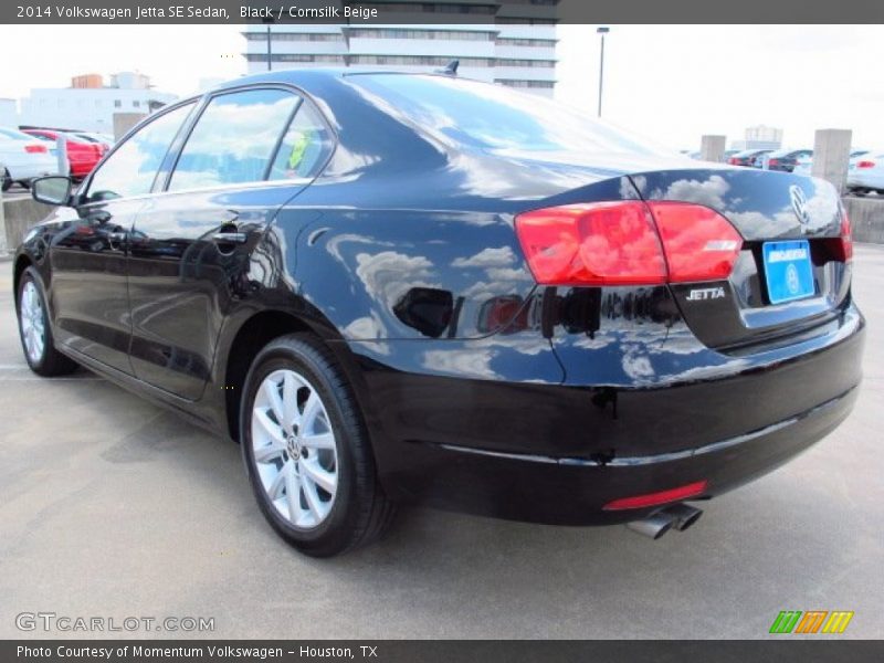 Black / Cornsilk Beige 2014 Volkswagen Jetta SE Sedan