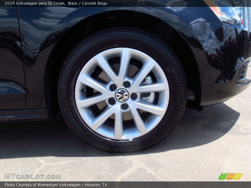 Black / Cornsilk Beige 2014 Volkswagen Jetta SE Sedan