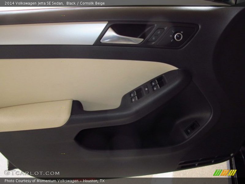 Black / Cornsilk Beige 2014 Volkswagen Jetta SE Sedan
