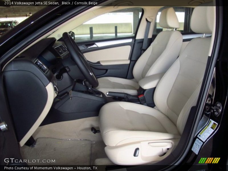 Black / Cornsilk Beige 2014 Volkswagen Jetta SE Sedan