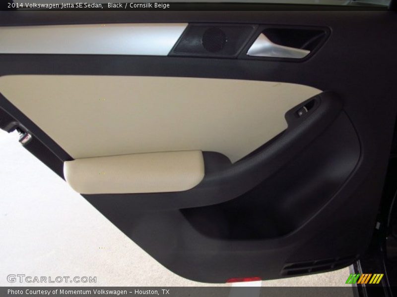 Black / Cornsilk Beige 2014 Volkswagen Jetta SE Sedan
