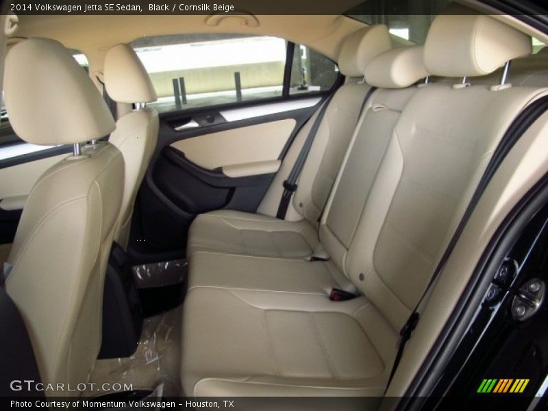 Black / Cornsilk Beige 2014 Volkswagen Jetta SE Sedan