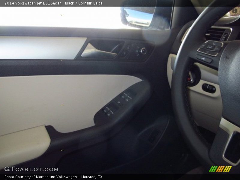 Black / Cornsilk Beige 2014 Volkswagen Jetta SE Sedan