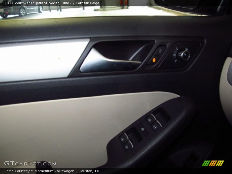 Black / Cornsilk Beige 2014 Volkswagen Jetta SE Sedan