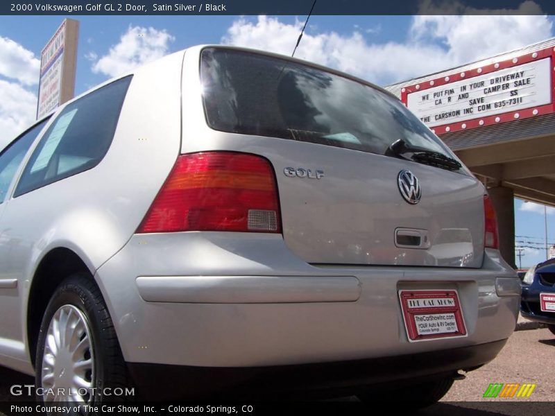 Satin Silver / Black 2000 Volkswagen Golf GL 2 Door