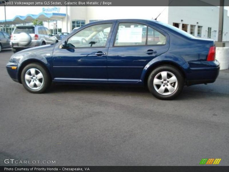Galactic Blue Metallic / Beige 2003 Volkswagen Jetta GLS Sedan