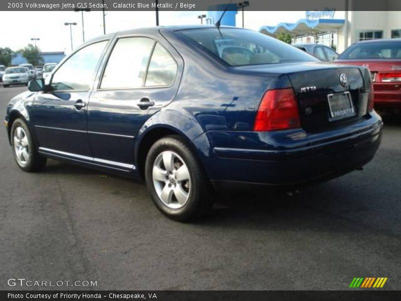 Galactic Blue Metallic / Beige 2003 Volkswagen Jetta GLS Sedan