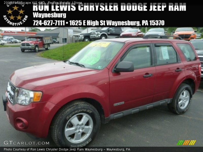 Redfire Metallic / Stone 2008 Ford Escape XLS 4WD
