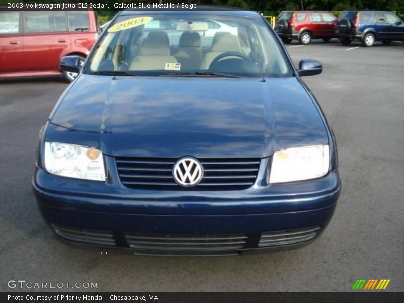 Galactic Blue Metallic / Beige 2003 Volkswagen Jetta GLS Sedan
