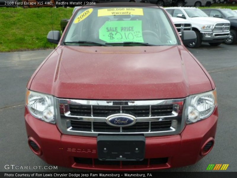 Redfire Metallic / Stone 2008 Ford Escape XLS 4WD