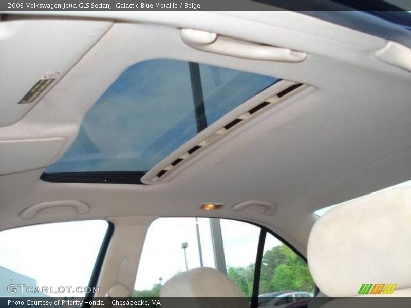 Galactic Blue Metallic / Beige 2003 Volkswagen Jetta GLS Sedan