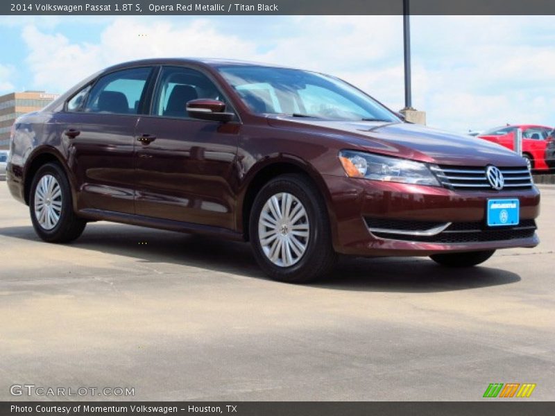 Opera Red Metallic / Titan Black 2014 Volkswagen Passat 1.8T S