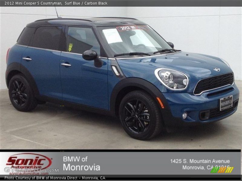 Surf Blue / Carbon Black 2012 Mini Cooper S Countryman