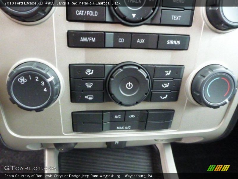 Sangria Red Metallic / Charcoal Black 2010 Ford Escape XLT 4WD