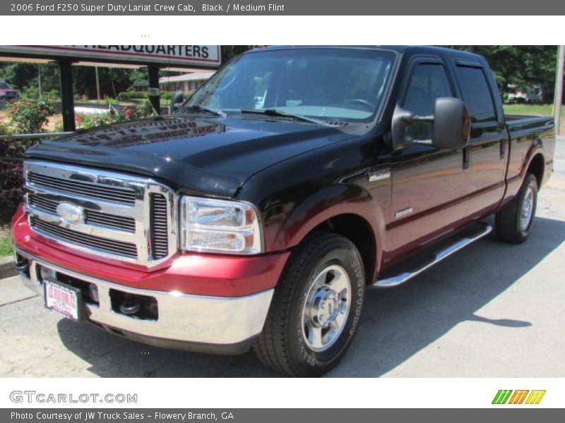 Black / Medium Flint 2006 Ford F250 Super Duty Lariat Crew Cab