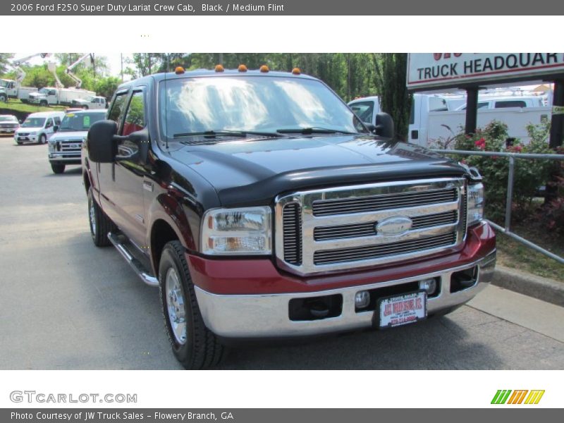 Black / Medium Flint 2006 Ford F250 Super Duty Lariat Crew Cab