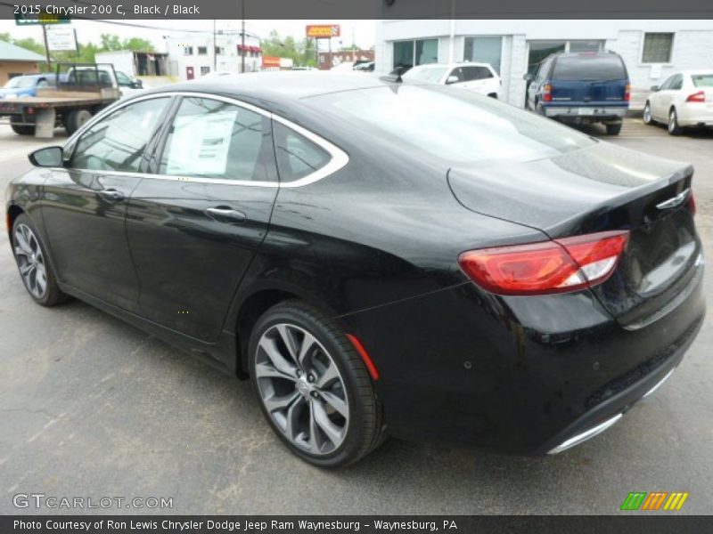 Black / Black 2015 Chrysler 200 C