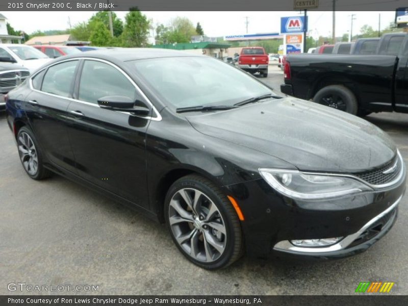 Black / Black 2015 Chrysler 200 C