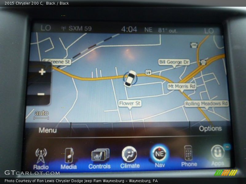 Black / Black 2015 Chrysler 200 C