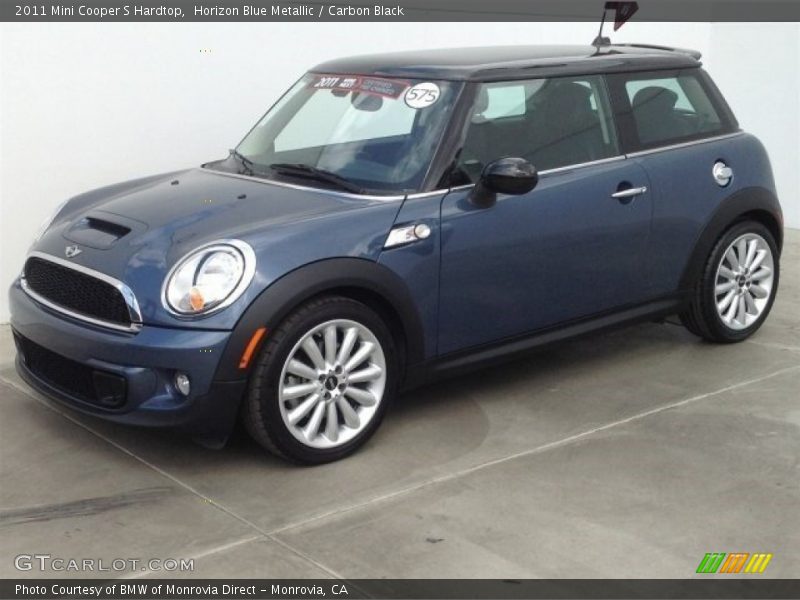 Horizon Blue Metallic / Carbon Black 2011 Mini Cooper S Hardtop