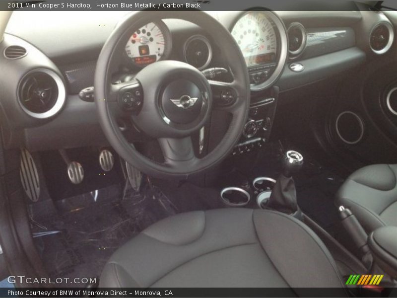 Horizon Blue Metallic / Carbon Black 2011 Mini Cooper S Hardtop