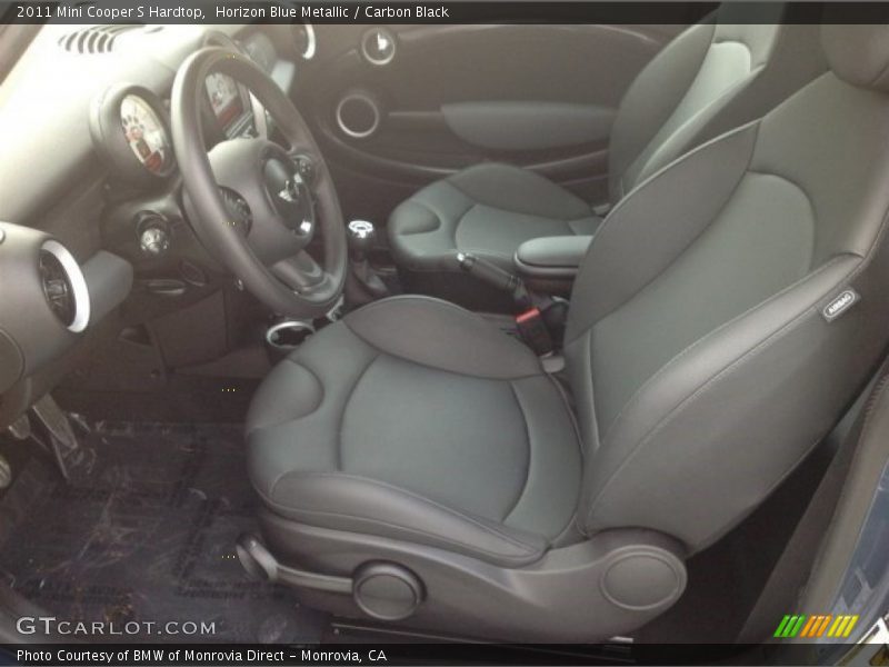 Horizon Blue Metallic / Carbon Black 2011 Mini Cooper S Hardtop