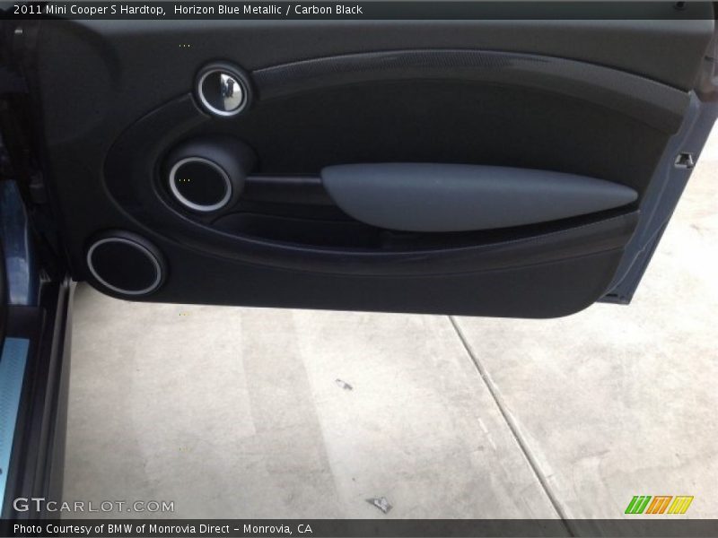 Horizon Blue Metallic / Carbon Black 2011 Mini Cooper S Hardtop