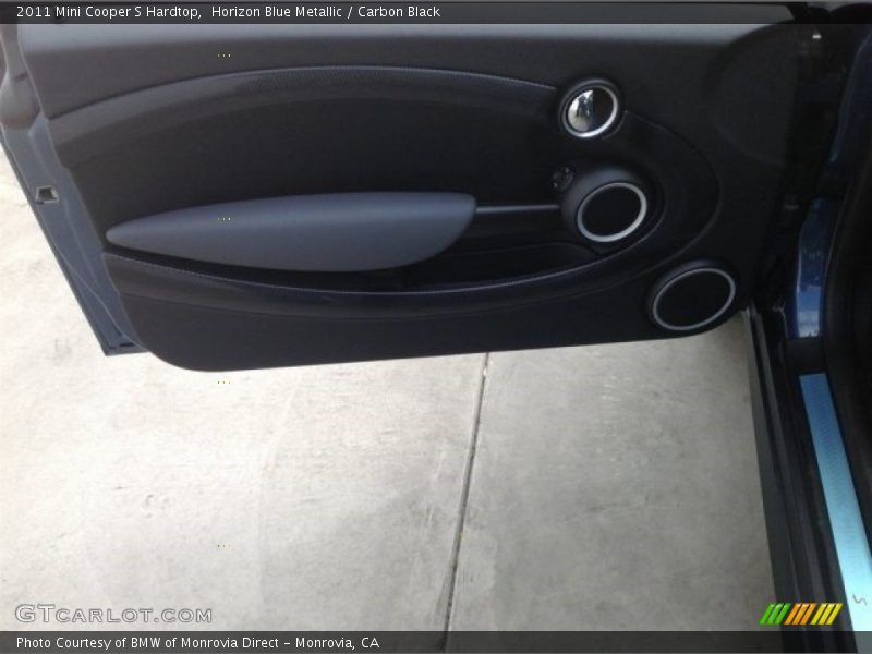 Horizon Blue Metallic / Carbon Black 2011 Mini Cooper S Hardtop