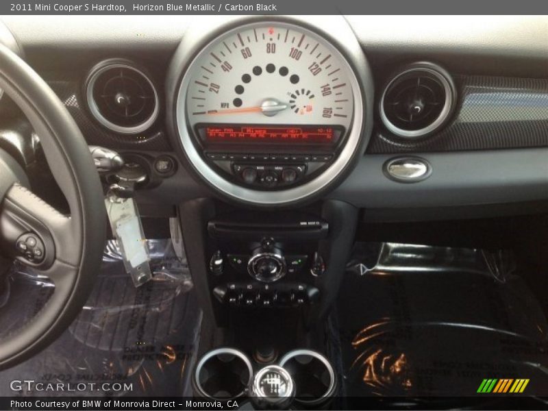 Horizon Blue Metallic / Carbon Black 2011 Mini Cooper S Hardtop