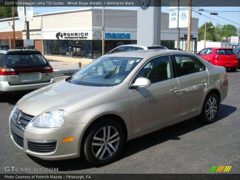 Wheat Beige Metallic / Anthracite Black 2006 Volkswagen Jetta TDI Sedan