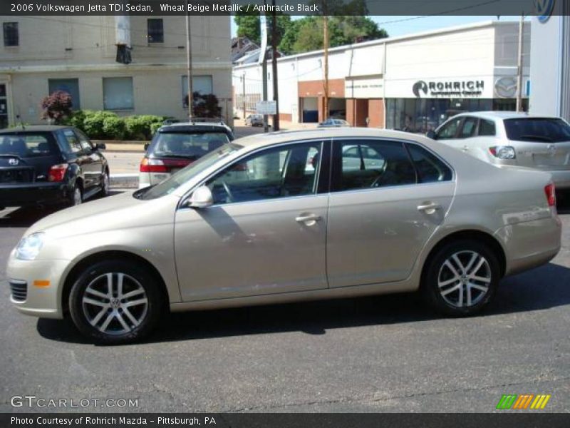 Wheat Beige Metallic / Anthracite Black 2006 Volkswagen Jetta TDI Sedan