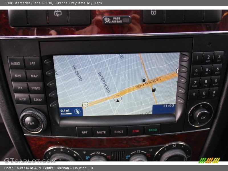 Navigation of 2008 G 500