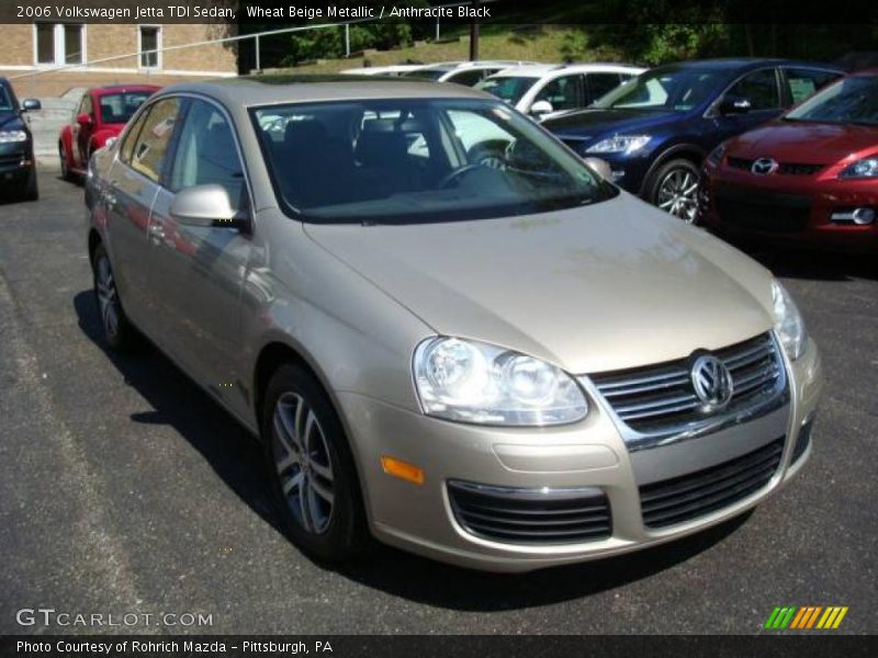 Wheat Beige Metallic / Anthracite Black 2006 Volkswagen Jetta TDI Sedan