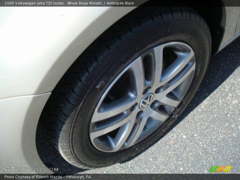 Wheat Beige Metallic / Anthracite Black 2006 Volkswagen Jetta TDI Sedan