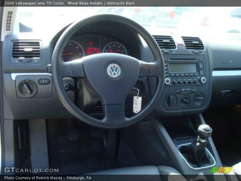 Wheat Beige Metallic / Anthracite Black 2006 Volkswagen Jetta TDI Sedan