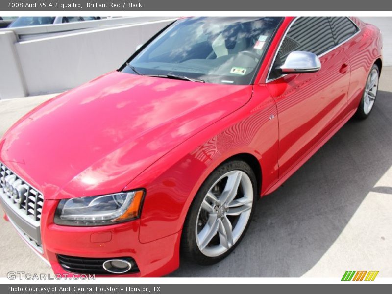 Brilliant Red / Black 2008 Audi S5 4.2 quattro