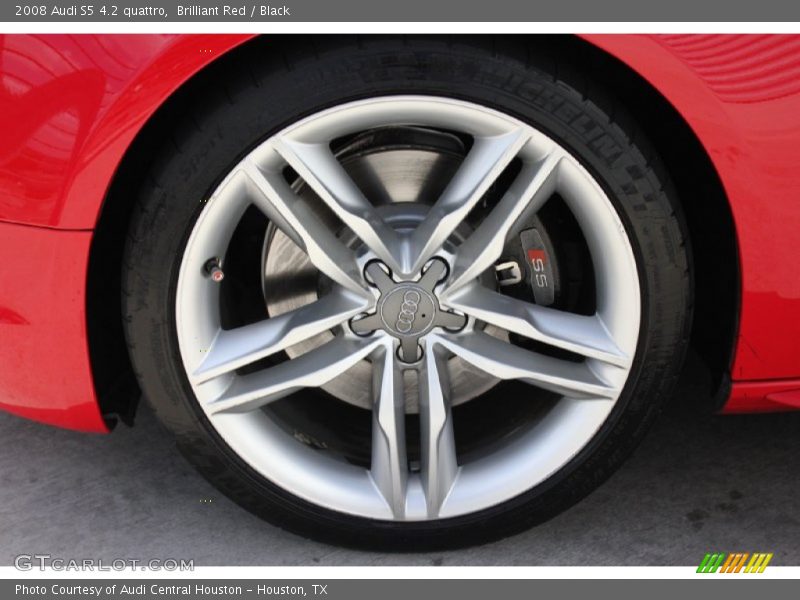 Brilliant Red / Black 2008 Audi S5 4.2 quattro