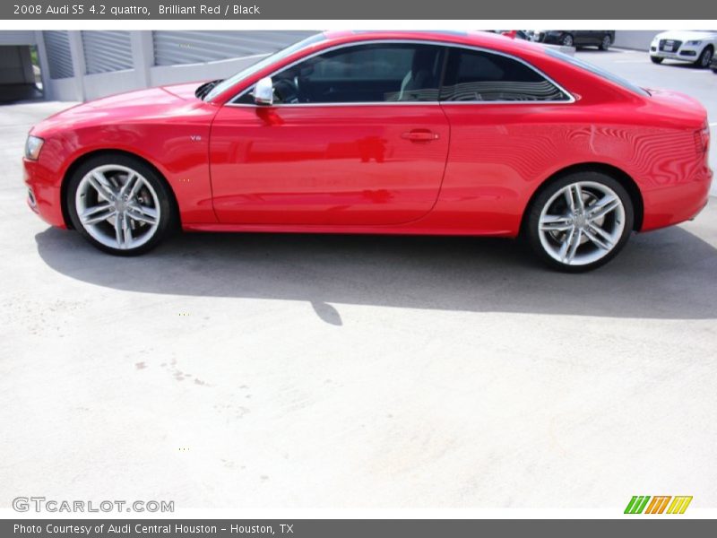 Brilliant Red / Black 2008 Audi S5 4.2 quattro
