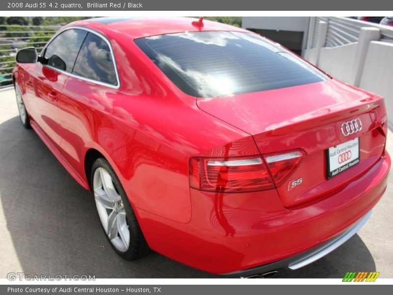 Brilliant Red / Black 2008 Audi S5 4.2 quattro