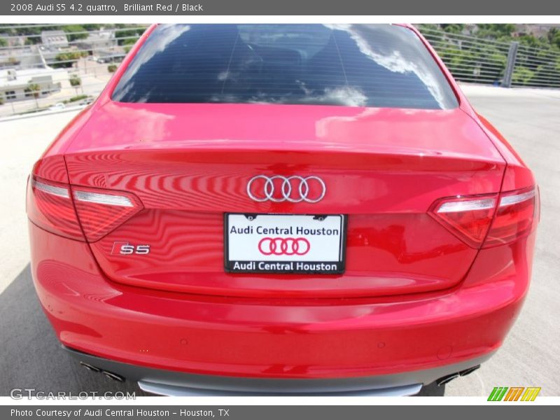 Brilliant Red / Black 2008 Audi S5 4.2 quattro