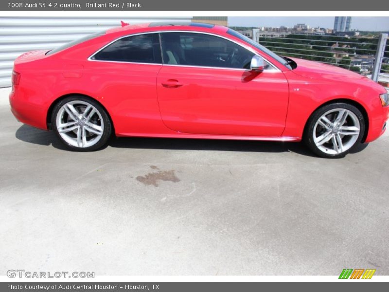 Brilliant Red / Black 2008 Audi S5 4.2 quattro