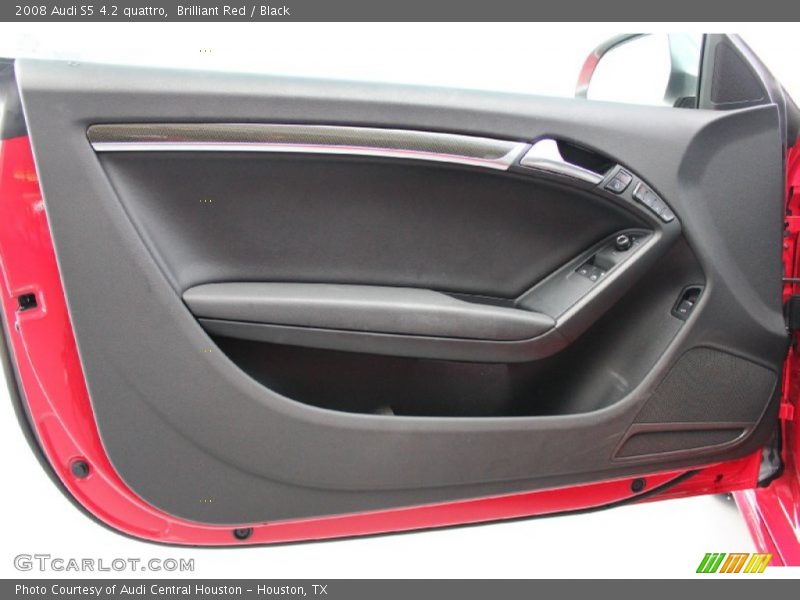 Brilliant Red / Black 2008 Audi S5 4.2 quattro