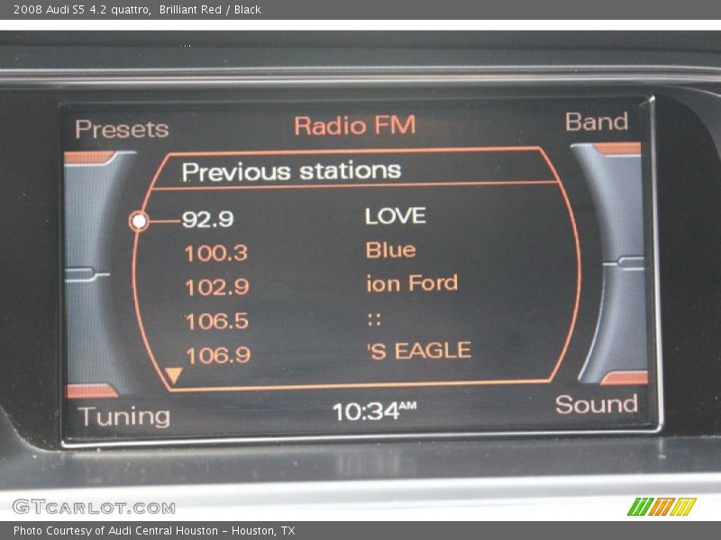 Brilliant Red / Black 2008 Audi S5 4.2 quattro