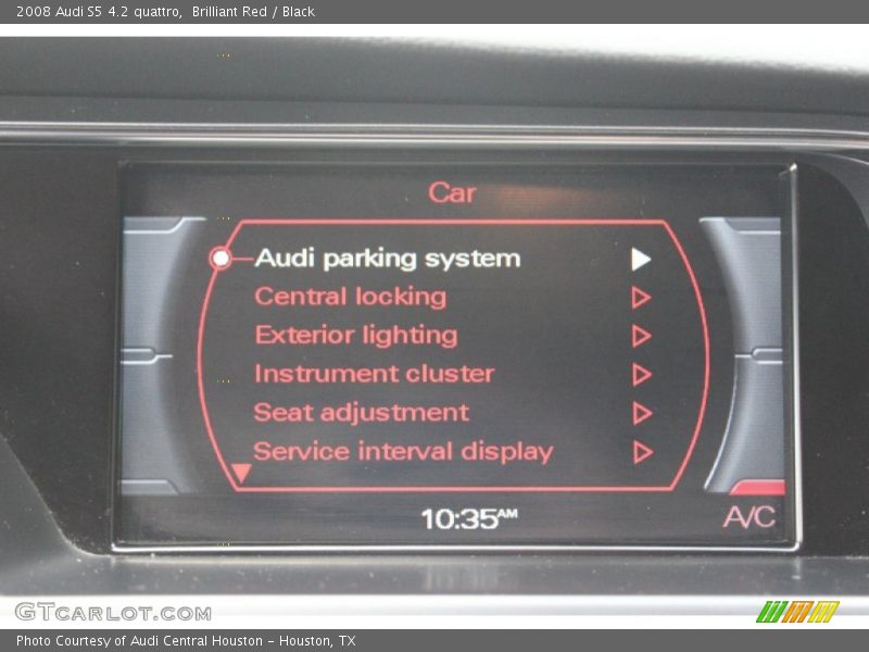 Brilliant Red / Black 2008 Audi S5 4.2 quattro