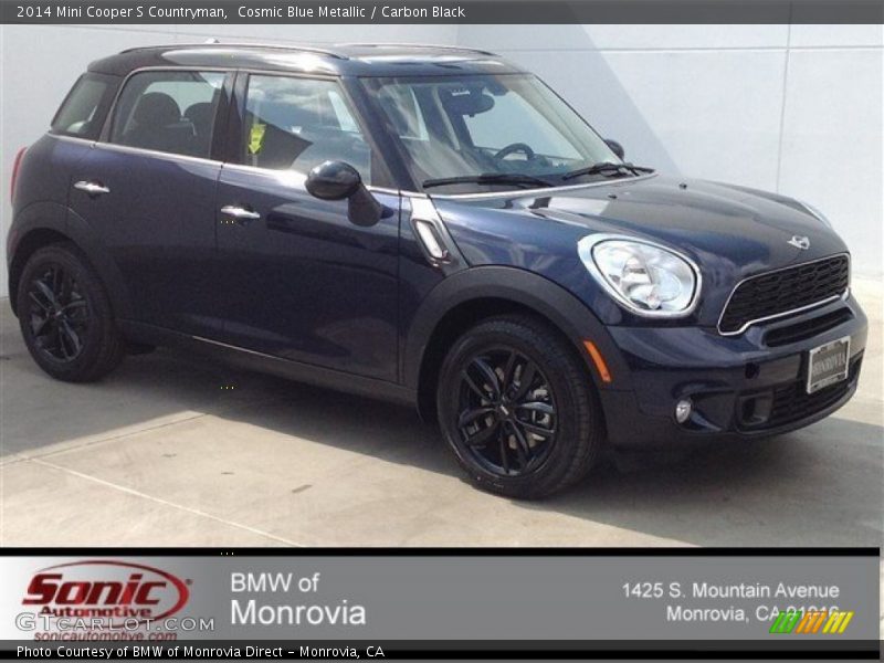 Cosmic Blue Metallic / Carbon Black 2014 Mini Cooper S Countryman