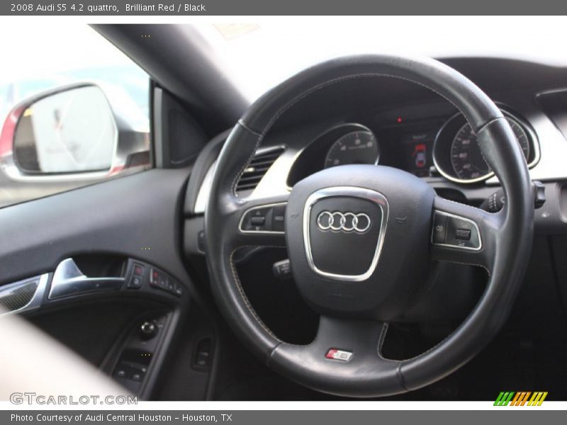 Brilliant Red / Black 2008 Audi S5 4.2 quattro