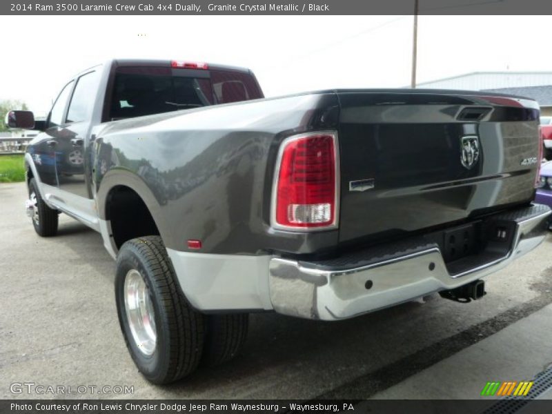 Granite Crystal Metallic / Black 2014 Ram 3500 Laramie Crew Cab 4x4 Dually