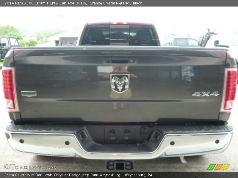 Granite Crystal Metallic / Black 2014 Ram 3500 Laramie Crew Cab 4x4 Dually