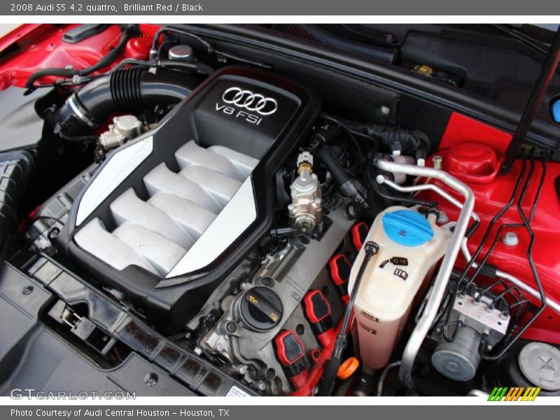 Brilliant Red / Black 2008 Audi S5 4.2 quattro