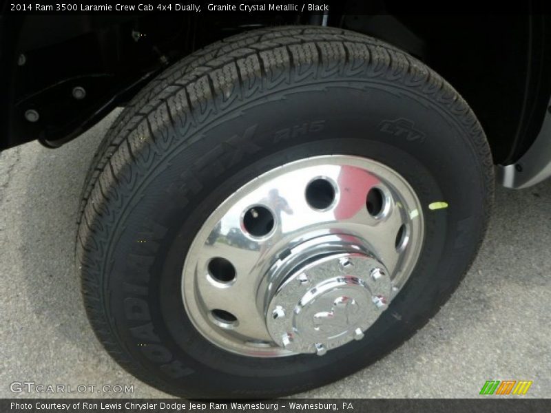 Granite Crystal Metallic / Black 2014 Ram 3500 Laramie Crew Cab 4x4 Dually
